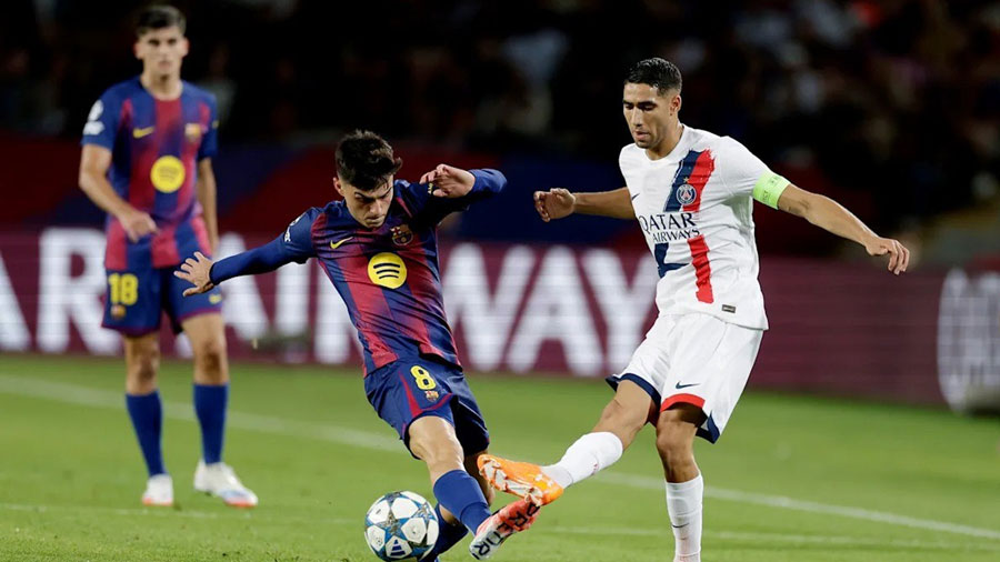 قمة باريس سان جيرمان وبرشلونة تتصدر منافسات الجولة الثالثة لدوري أبطال أوروبا